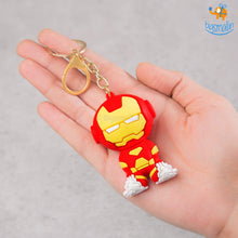 Load image into Gallery viewer, 3D Iron Man PVC Keychain