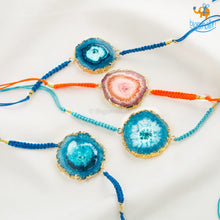 Load image into Gallery viewer, Agate Natural Stone Rakhi