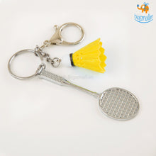 Load image into Gallery viewer, Badminton Keychain