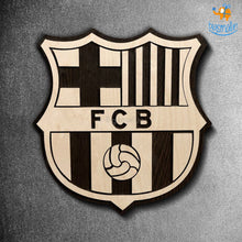 Load image into Gallery viewer, Barcelona Engraved Wooden Crest