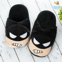 Load image into Gallery viewer, Batman Chibi Plush Slippers (Size: Up to UK 7)