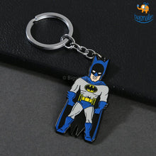 Load image into Gallery viewer, Batman Doodle Metallic Keychain