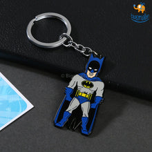 Load image into Gallery viewer, Batman Doodle Metallic Keychain