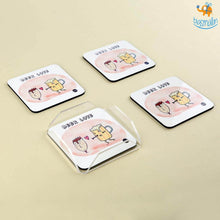 Load image into Gallery viewer, Beer Love Coasters (With Holder) - Set of 4
