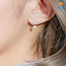 Load image into Gallery viewer, Heart Shaped Ear Studs