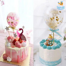 Load image into Gallery viewer, Confetti Balloon Cake Topper