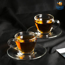 Load image into Gallery viewer, Cappuccino Cups with Saucers - Set of 2