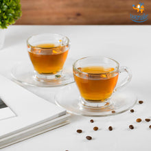 Load image into Gallery viewer, Cappuccino Cups with Saucers - Set of 2