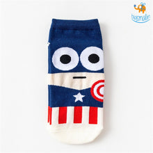Load image into Gallery viewer, Captain America Cartoon Socks