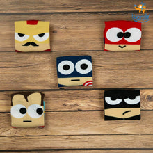 Load image into Gallery viewer, Cartoon Superhero Socks - Set of 5