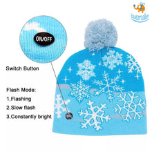 Load image into Gallery viewer, Christmas Cap With LED Lights