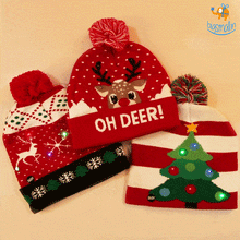Load image into Gallery viewer, Christmas Cap With LED Lights