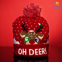 Load image into Gallery viewer, Christmas Cap With LED Lights