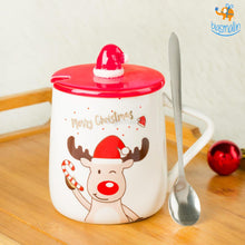 Load image into Gallery viewer, Christmas Mug With Lid & Spoon
