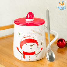 Load image into Gallery viewer, Christmas Mug With Lid & Spoon