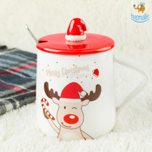 Load image into Gallery viewer, Christmas Mug With Lid & Spoon