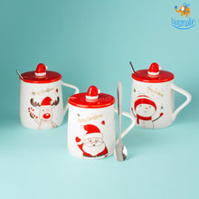 Load image into Gallery viewer, Christmas Mug With Lid & Spoon
