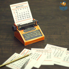Load image into Gallery viewer, DIY Typewriter Calendar 2020 & 2021