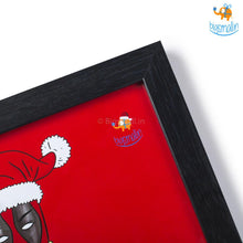 Load image into Gallery viewer, Deadpool Christmas Poster with Frame