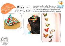 Load image into Gallery viewer, Decorative DIY Butterflies - Set of 24