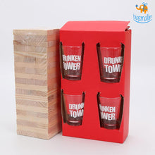 Load image into Gallery viewer, Drunken Tower Jenga with Shot Glasses