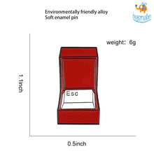 Load image into Gallery viewer, Escape Metallic Lapel Pin