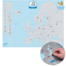 Load image into Gallery viewer, Europe Scratch Map