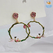 Load image into Gallery viewer, Fairy Tale Hoops Earrings
