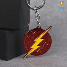 Load image into Gallery viewer, Flash Logo Metallic Keychain