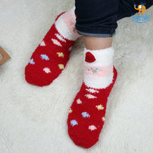 Load image into Gallery viewer, Fluffy Christmas Socks