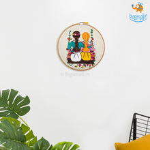 Load image into Gallery viewer, Handmade Friends On A Swing Embroidery Hoop Art