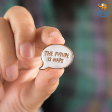 Load image into Gallery viewer, Future is Naps Metallic Lapel Pin - Set of 2