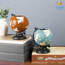 Load image into Gallery viewer, Globe Resin Stationery Holder - Hand painted
