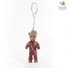 Load image into Gallery viewer, Funny Groot Middle Finger 3D Keychain