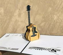 Load image into Gallery viewer, Guitar Pop Up Card