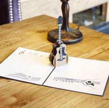 Load image into Gallery viewer, Guitar Pop Up Card