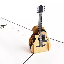 Load image into Gallery viewer, Guitar Pop Up Card