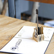 Load image into Gallery viewer, Guitar Pop Up Card
