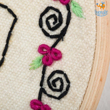 Load image into Gallery viewer, Handmade Boho-Girl Embroidery Hoop Art
