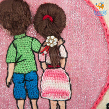 Load image into Gallery viewer, Handmade Bro-Sis Embroidery Hoop Art