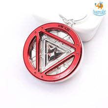 Load image into Gallery viewer, Iron Man Arc Reactor Keychain - Glow in the dark