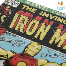 Load image into Gallery viewer, Iron Man Comic Tin Hanging Board