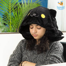 Load image into Gallery viewer, Kitty Hoodie Neck Pillow