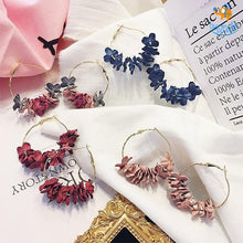 Load image into Gallery viewer, Korean Flower Art Earrings