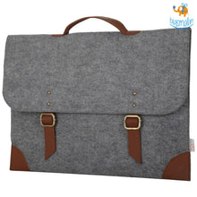 Load image into Gallery viewer, Felt Laptop Sleeve Bag - Steel Grey