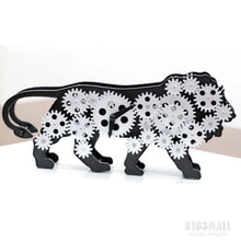 Load image into Gallery viewer, Lion Gear Table Clock