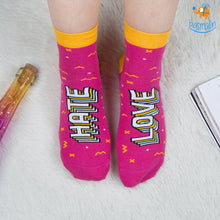 Load image into Gallery viewer, Love Hate Socks