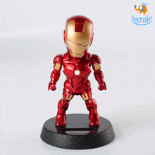 Load image into Gallery viewer, Iron Man Solar Powered Bobblehead
