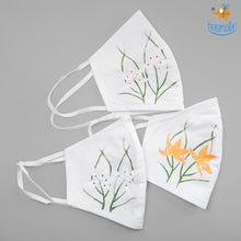 Load image into Gallery viewer, Hand-Painted Cotton Mask - Set of 3