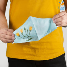 Load image into Gallery viewer, Hand-Painted Floral Cotton Mask